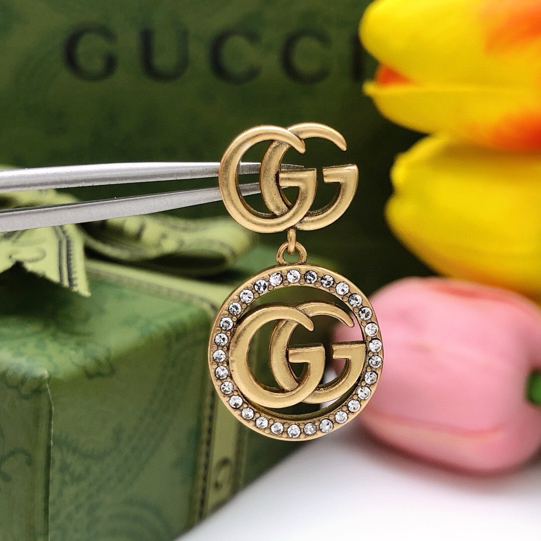 古驰 Gucci 高定典藏传世高定珠宝耳环项链戒指首饰 #F35275B0 5