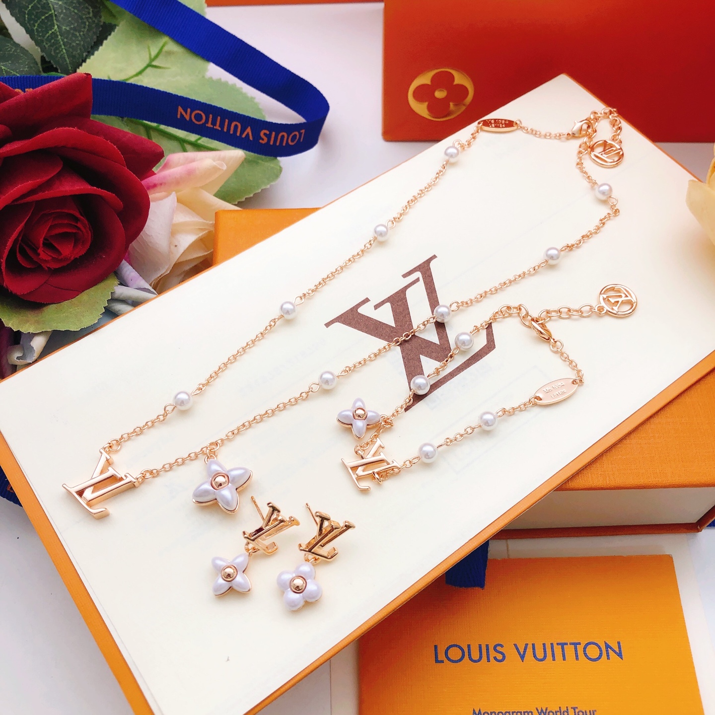 路易威登 Louis Vuitton 传世高定珠宝耳环项链戒指首饰 #A83F8C44 5
