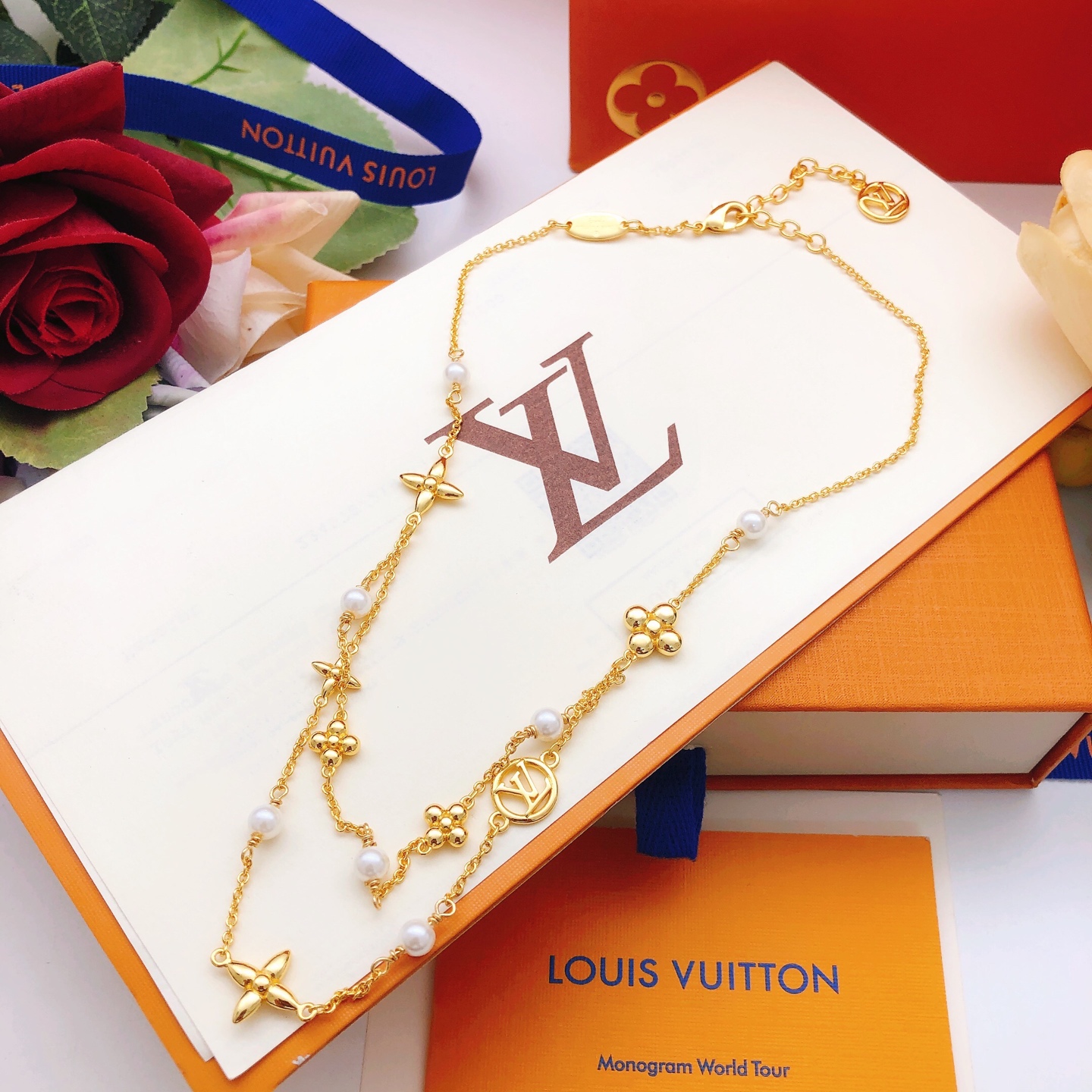 路易威登 Louis Vuitton 传世高定珠宝耳环项链戒指首饰 #9F8CFB6A 5