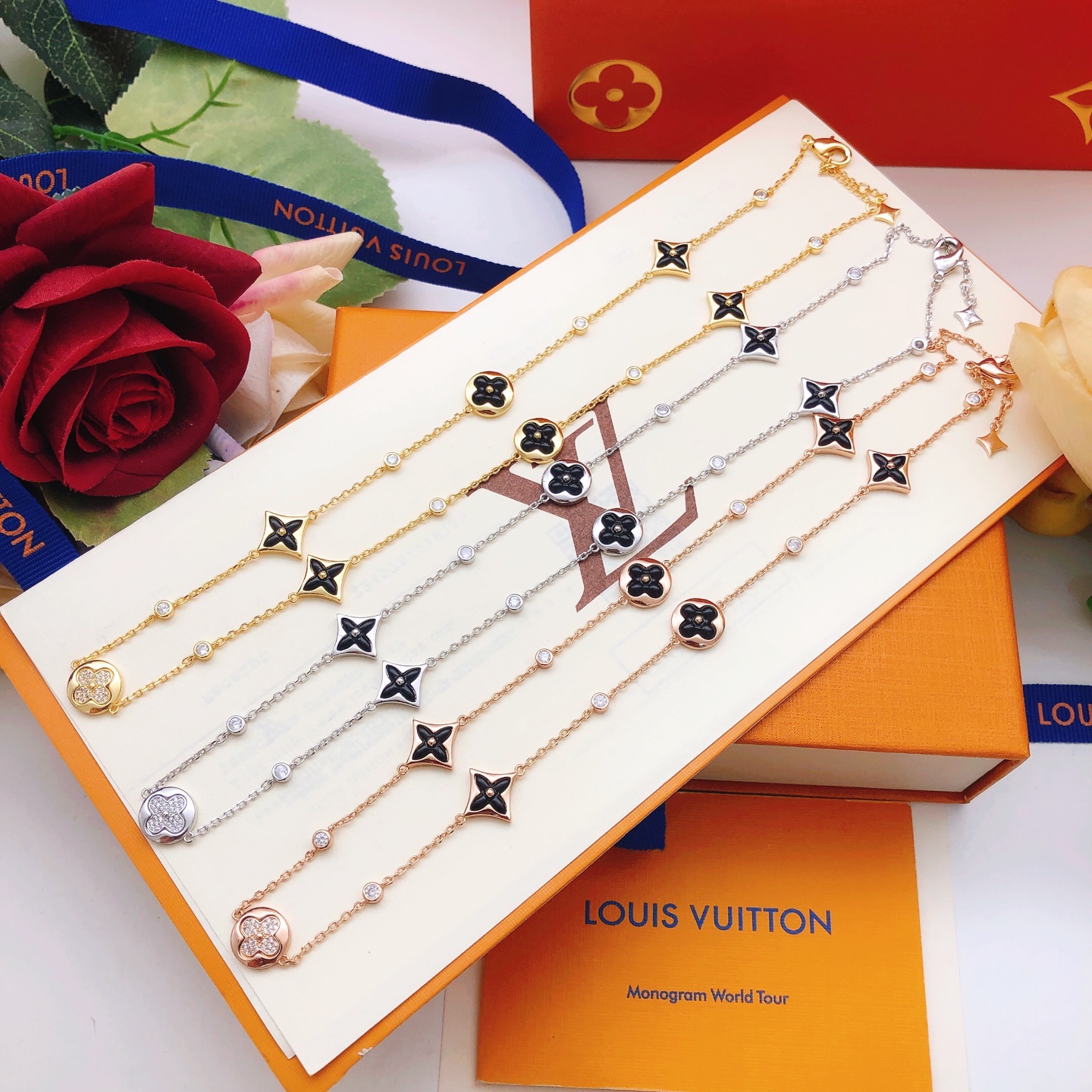 路易威登 Louis Vuitton 传世高定珠宝耳环项链戒指首饰 #64C24FBE 7