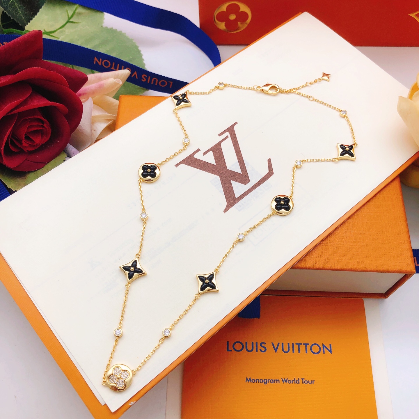 路易威登 Louis Vuitton 传世高定珠宝耳环项链戒指首饰 #B571F528 6