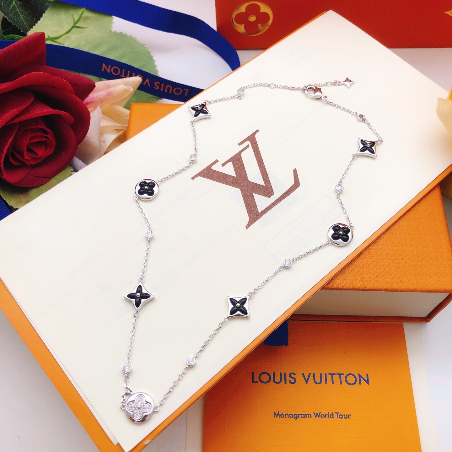 路易威登 Louis Vuitton 传世高定珠宝耳环项链戒指首饰 #64C24FBE 6