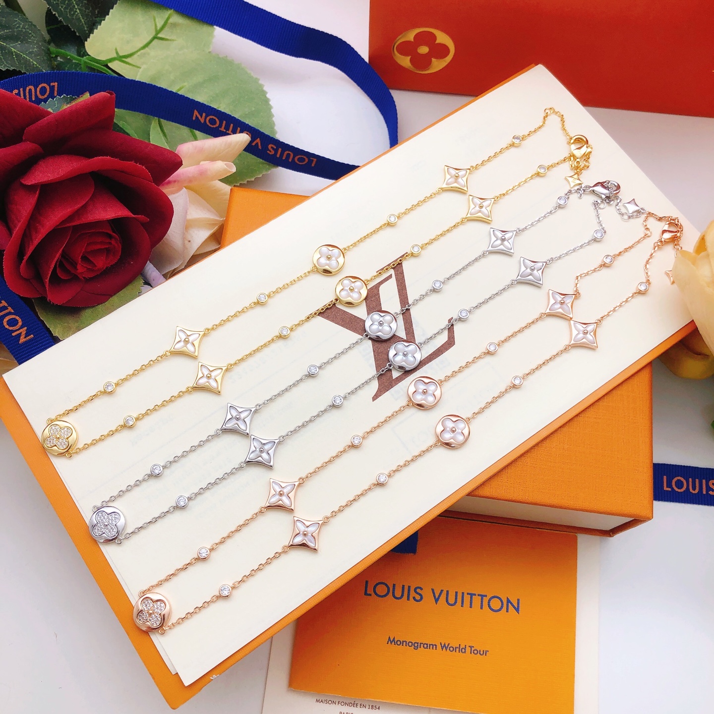 路易威登 Louis Vuitton 传世高定珠宝耳环项链戒指首饰 #1688E264 7