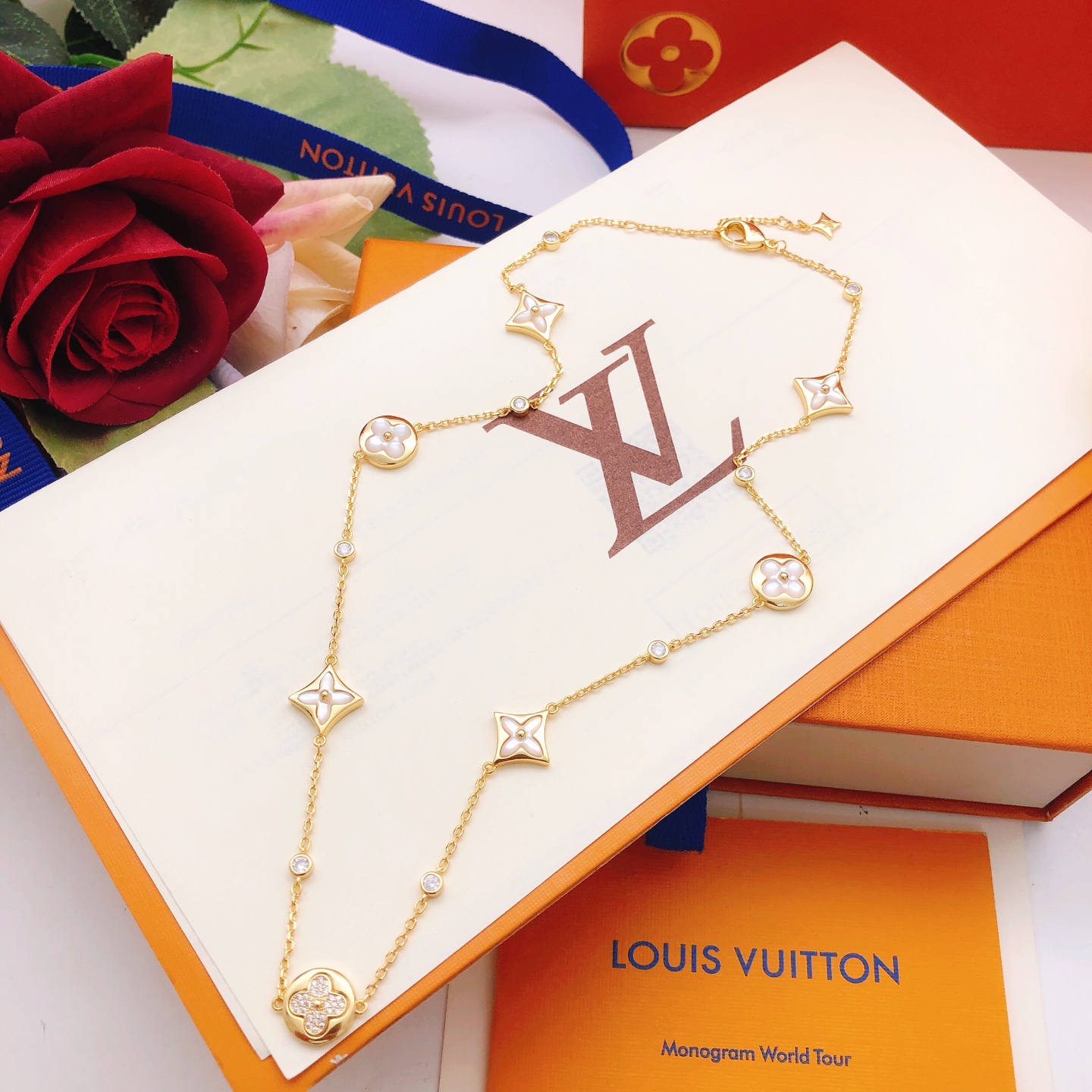 路易威登 Louis Vuitton 传世高定珠宝耳环项链戒指首饰 #1688E264 5