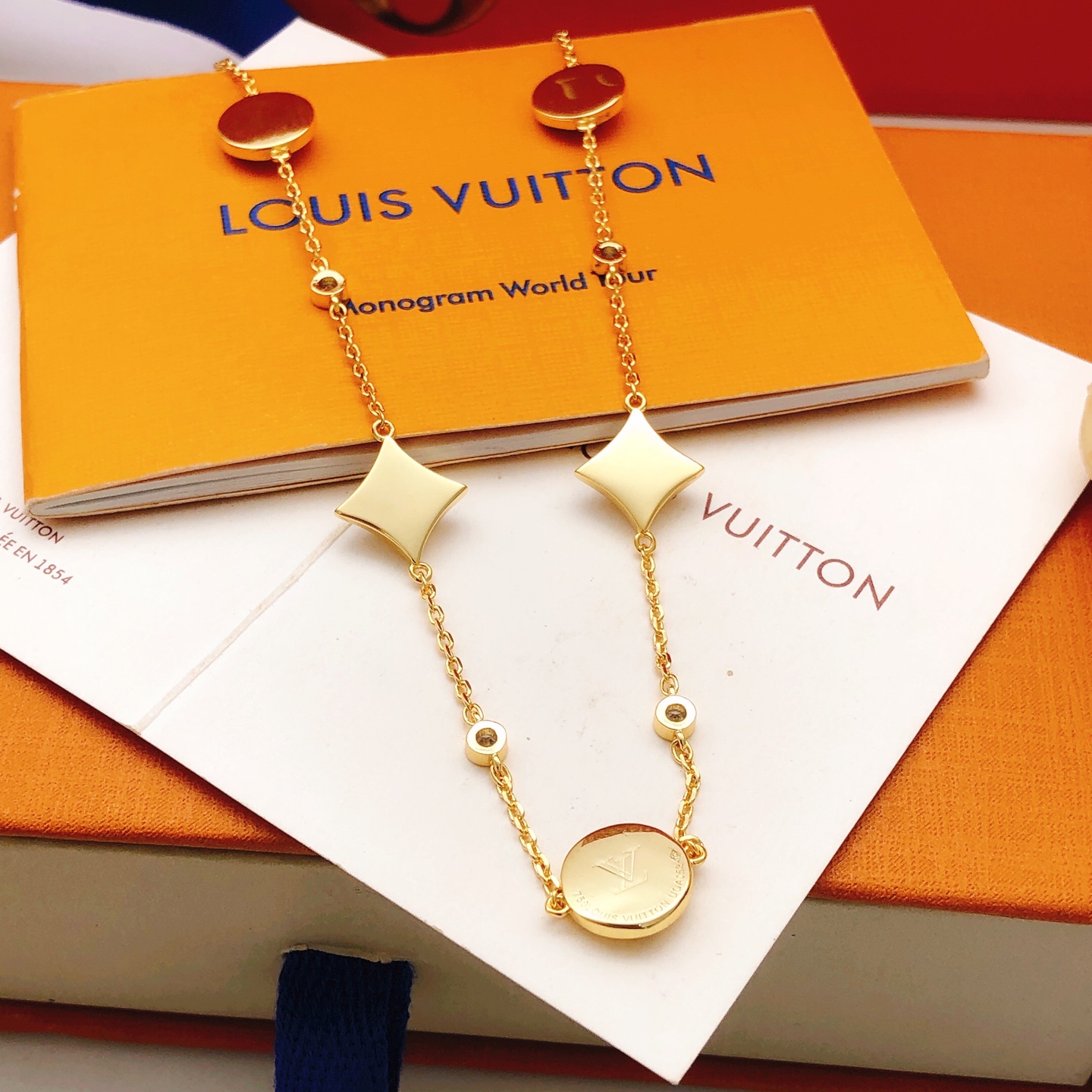 路易威登 Louis Vuitton 传世高定珠宝耳环项链戒指首饰 #1688E264 3