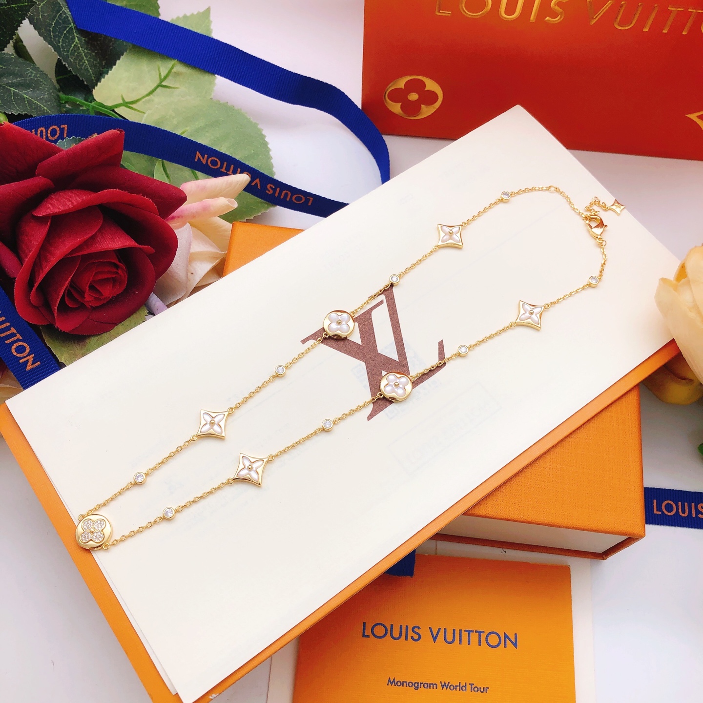 路易威登 Louis Vuitton 传世高定珠宝耳环项链戒指首饰 #1688E264 6