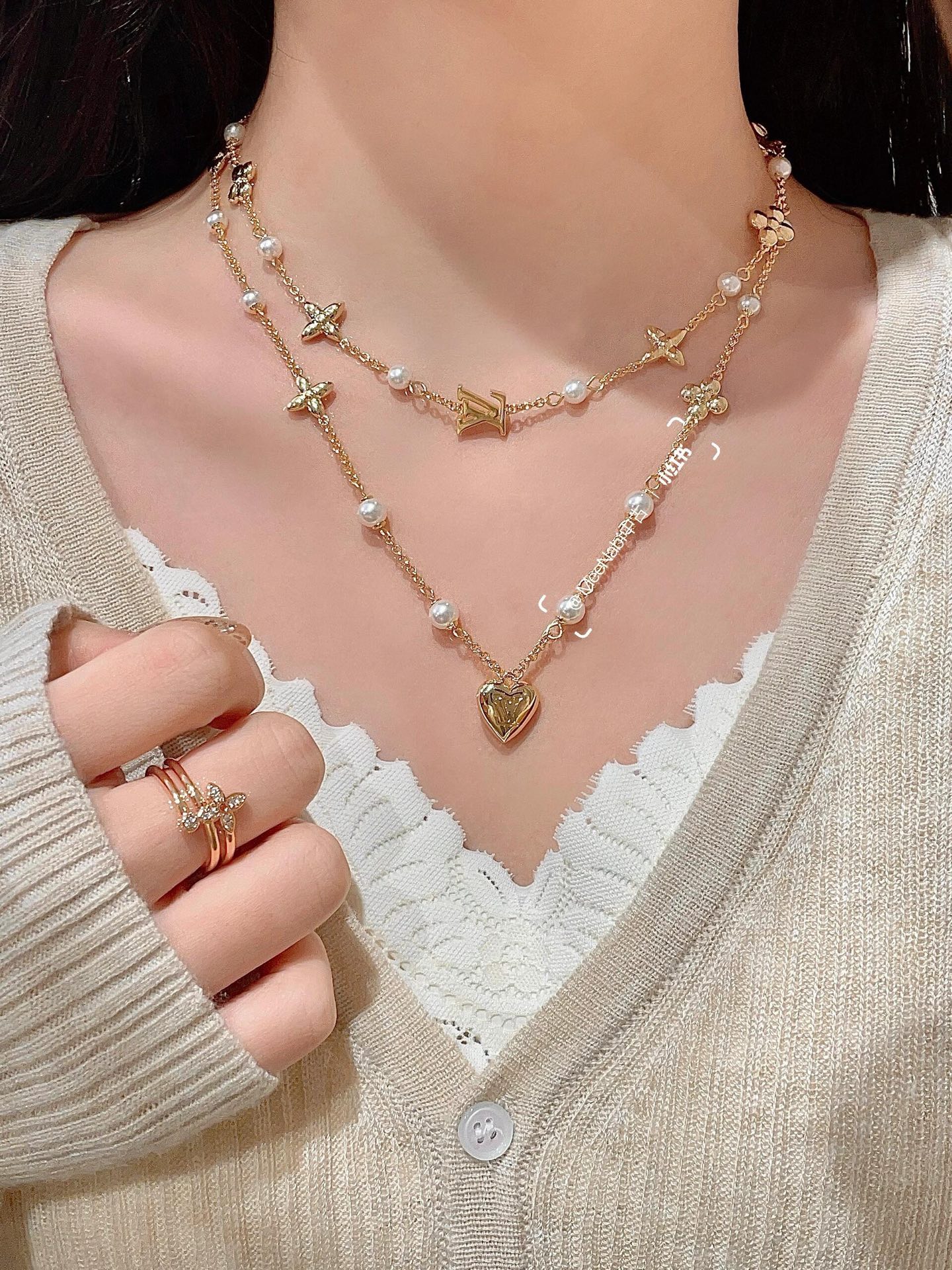 路易威登 Louis Vuitton 传世高定珠宝耳环项链戒指首饰 #E1508163 2