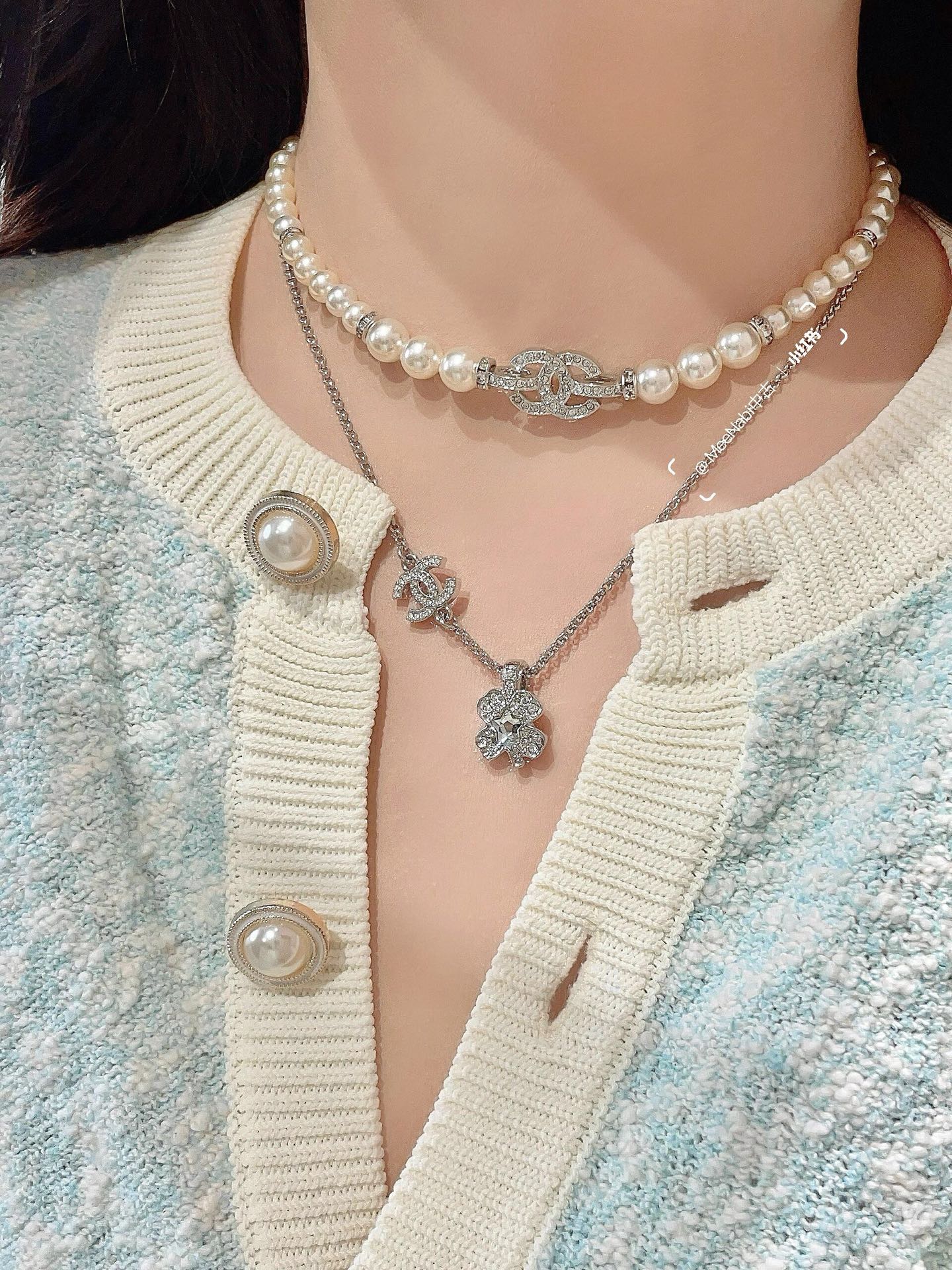 香奈儿 Chanel 高定典藏传世高定珠宝耳环项链戒指首饰 #D9875E3A 7