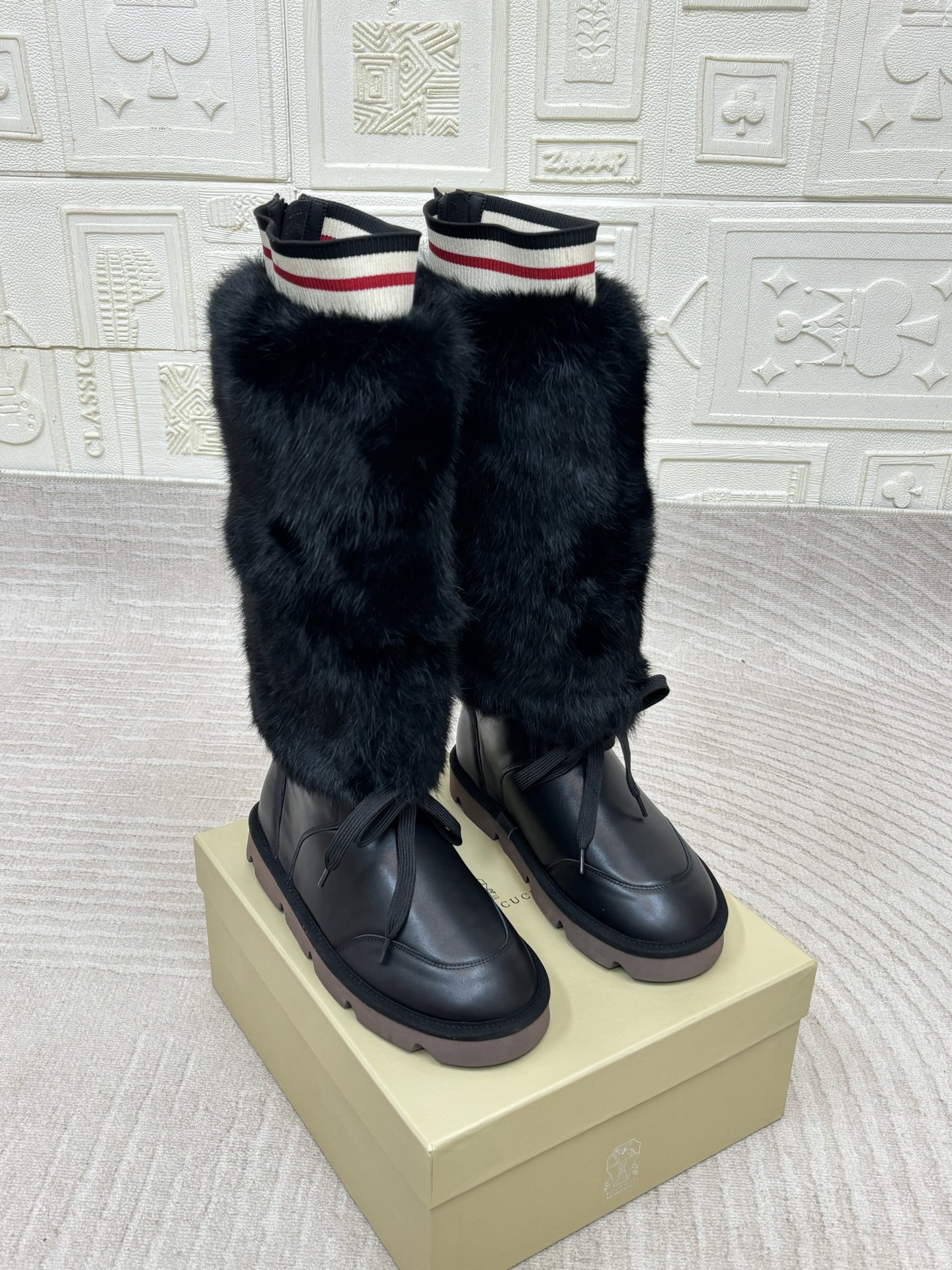 NO:462298,Purchase level Brunello Cucinelli New winter style Snow boots, long boots, imported velvet inside, custom-made Italian high-density original sole, imported calfskin + original top-grade rabbit hair, size 35-41 (40 41 custom made without return), boots, brunello cucinelli, boots, cowhide19860909代购级别Brunello Cucinelli 冬季新款 雪地靴、长靴 内里进口绒 大底定制意大利高密度原版大底 面料进口小牛皮+原版顶级兔毛 码数35-41（40 41订做不退换）,靴子,brunello cucinelli,boots,cowhide,Women's Shoes