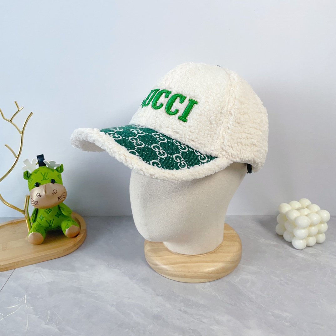 Gucci Hats Baseball Cap Lambswool Fall/Winter Collection