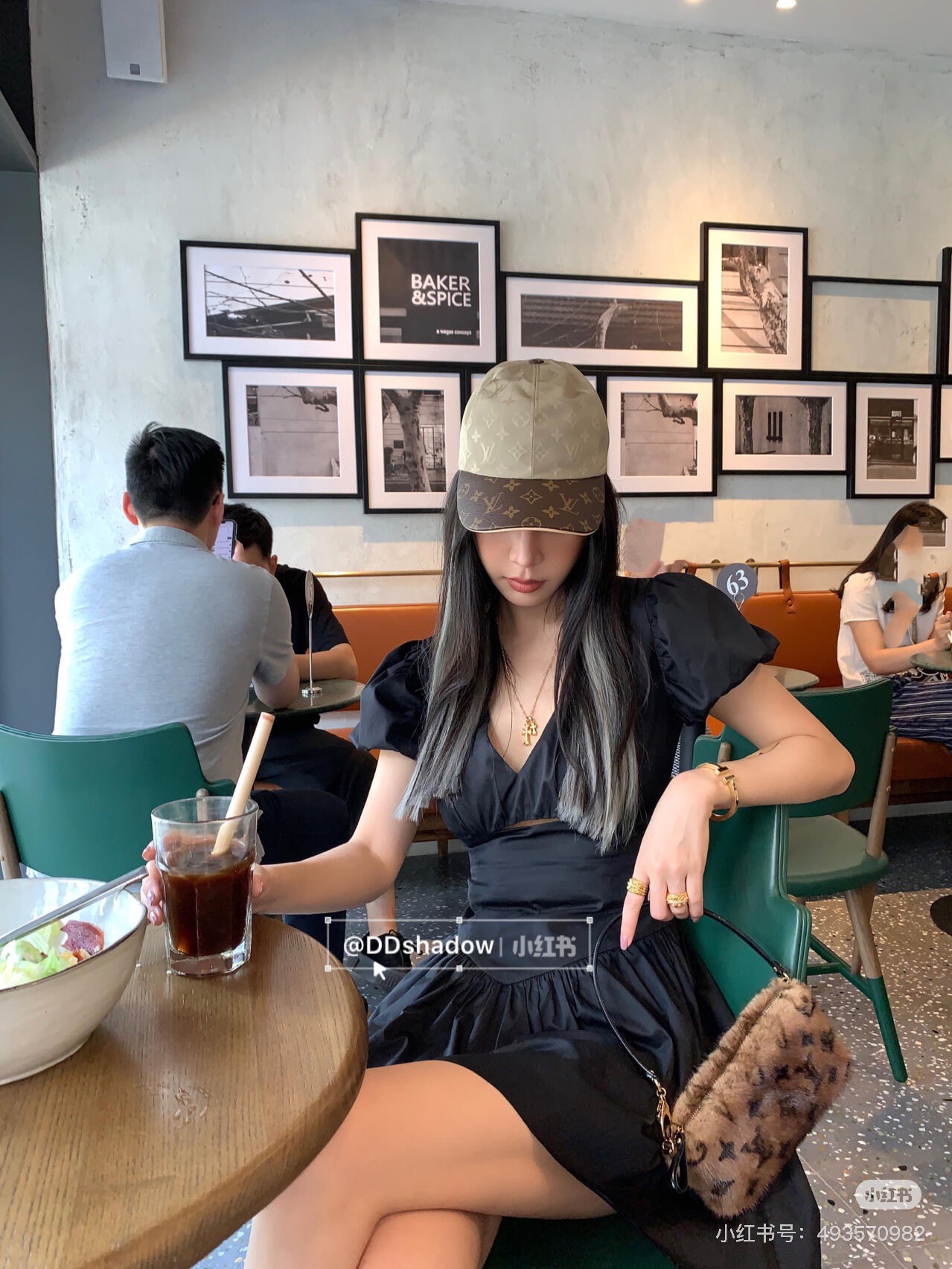 Premium leather baseball cap, front view