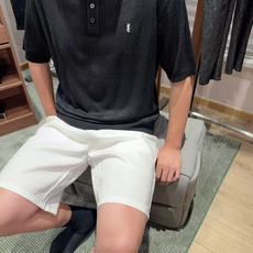 YSL 竖条提花羊毛羊绒Polo短袖T恤 高级老钱氛围感|把慵懒贵气穿在身上,法式轻奢Polo短袖。 甄选50%羊绒+5 YSL 竖条提花羊毛羊绒Polo短袖T恤 高级老钱氛围感|把慵懒贵气穿在身上,法式轻奢Polo短袖。 甄选50%羊绒+5
