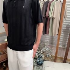 YSL 竖条提花羊毛羊绒Polo短袖T恤 高级老钱氛围感|把慵懒贵气穿在身上,法式轻奢Polo短袖。 甄选50%羊绒+5 YSL 竖条提花羊毛羊绒Polo短袖T恤 高级老钱氛围感|把慵懒贵气穿在身上,法式轻奢Polo短袖。 甄选50%羊绒+5