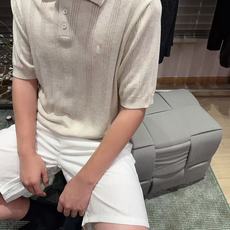 YSL 竖条提花羊毛羊绒Polo短袖T恤 高级老钱氛围感|把慵懒贵气穿在身上,法式轻奢Polo短袖。 甄选50%羊绒+5 YSL 竖条提花羊毛羊绒Polo短袖T恤 高级老钱氛围感|把慵懒贵气穿在身上,法式轻奢Polo短袖。 甄选50%羊绒+5