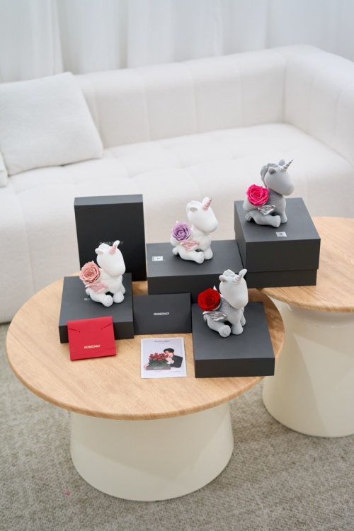 Roseonly Unicorn Figurine - Charming Home Decor with Eternal Rose Accent 1 Roseonly Unicorn Figurine - Charming Home Decor with Eternal Rose Accent