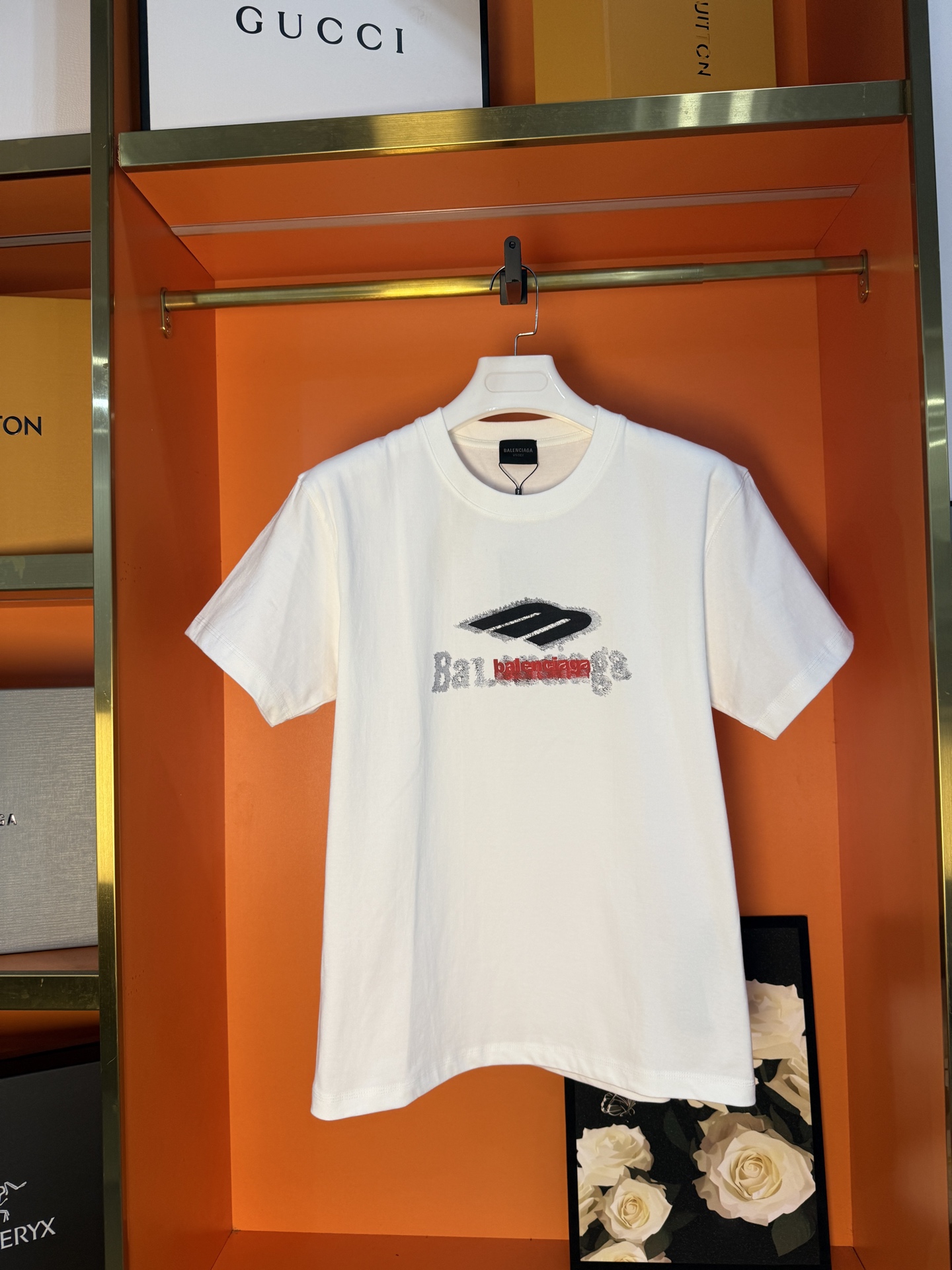 P70 Foto real Versión superior BALENCI*GA París #0158 Nuevo producto sincronizado con tienda oficial, camiseta de manga…