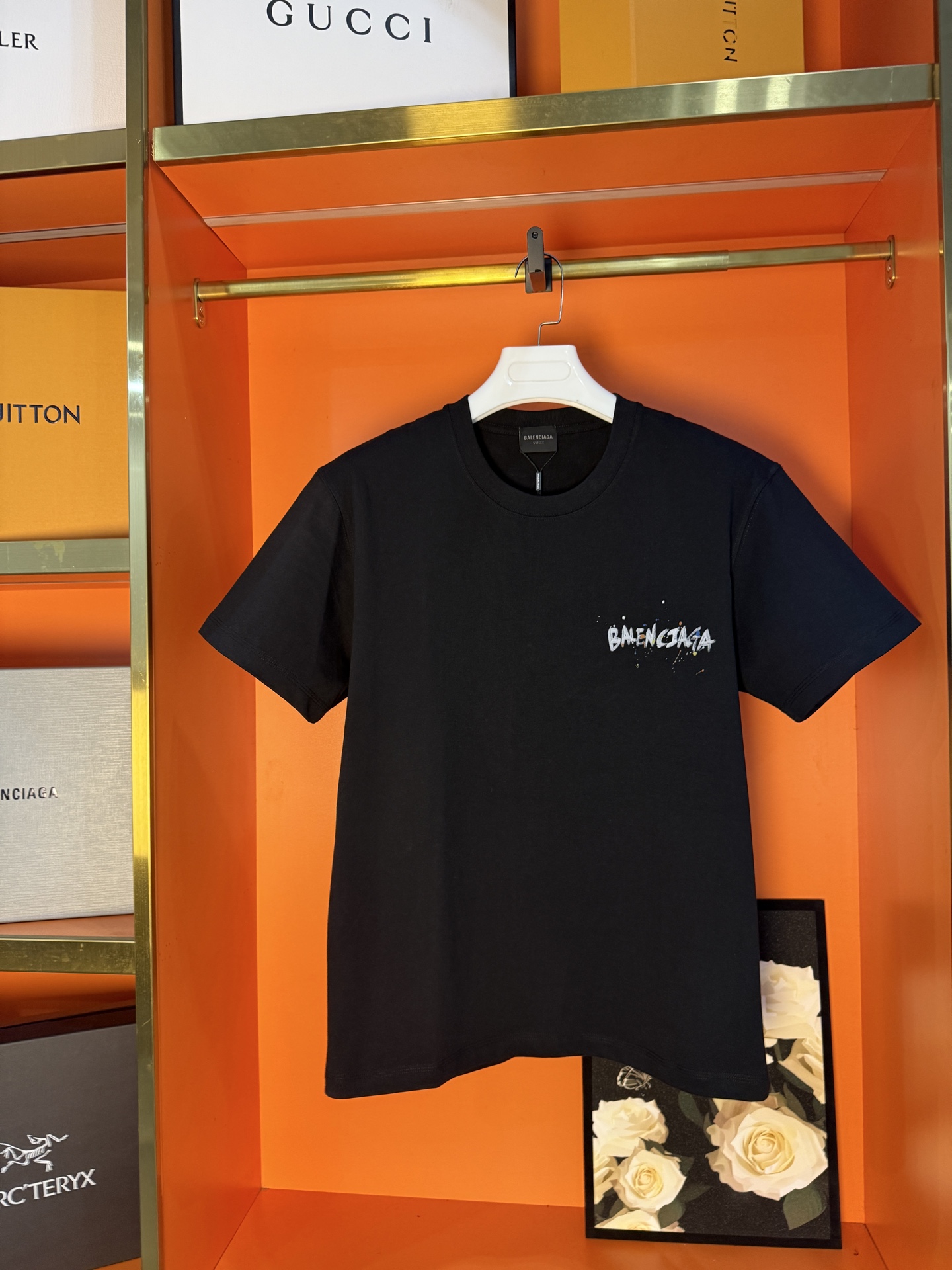 P70 Foto real Versión superior BALENCI*GA París #0159 Nuevo producto sincronizado con tienda oficial, camiseta de manga…