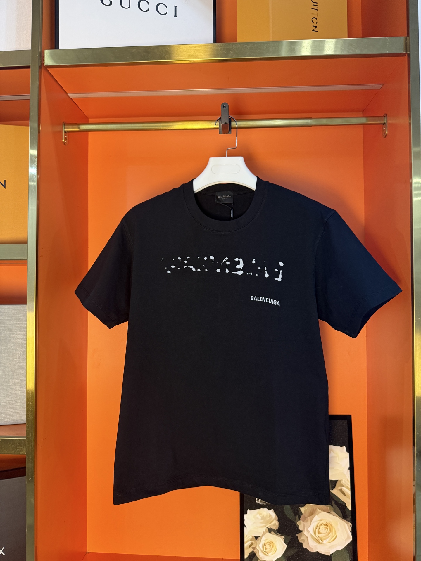 P70 Foto real Versión superior BALENCI*GA París #0162 Nuevo producto sincronizado con tienda oficial, camiseta de manga…