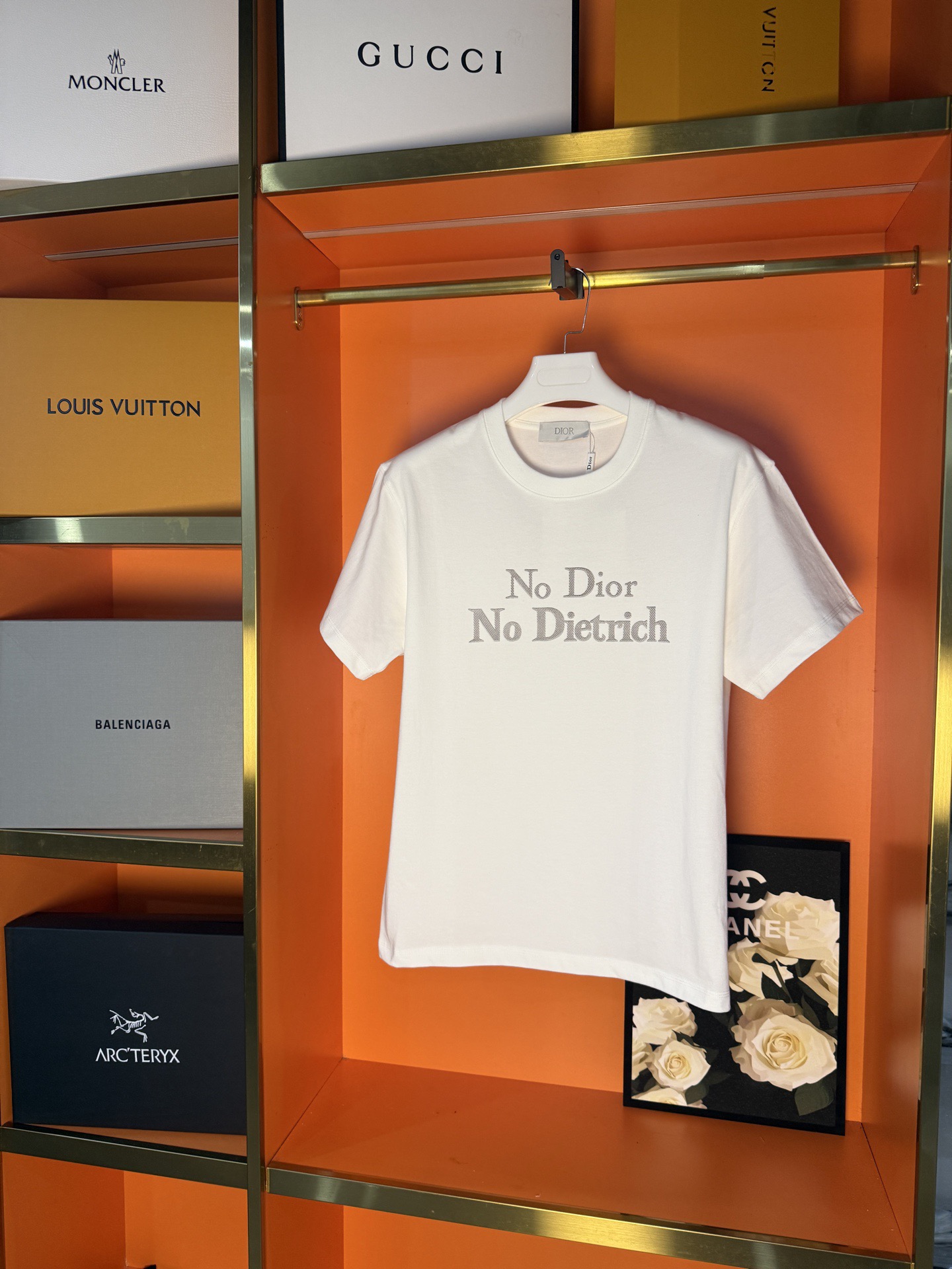 P85 foto colgante versión superior Dior # 0047 nueva camiseta de manga corta para hombres y mujeres Camiseta de manga c…
