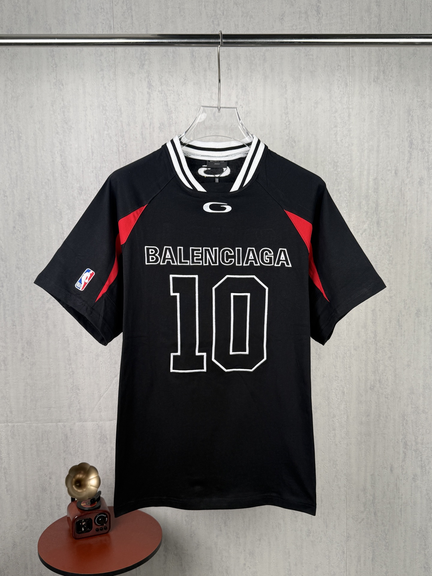P90 Foto real, versión superior BALENCIAGA # 0464 Sincronización de nuevos productos, camiseta conjunta clásica NBA No.…