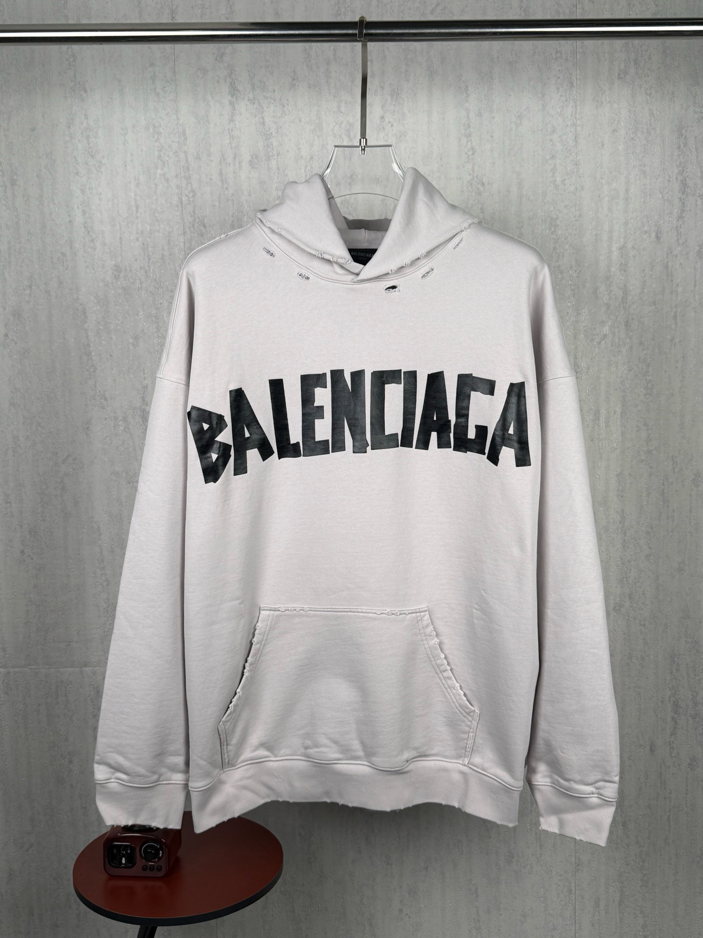 P175 Fotos reales, versión superior BALENCIAGA # 1016 Balenciaga cinta negra pareja masculina y femenina estrella mismo…