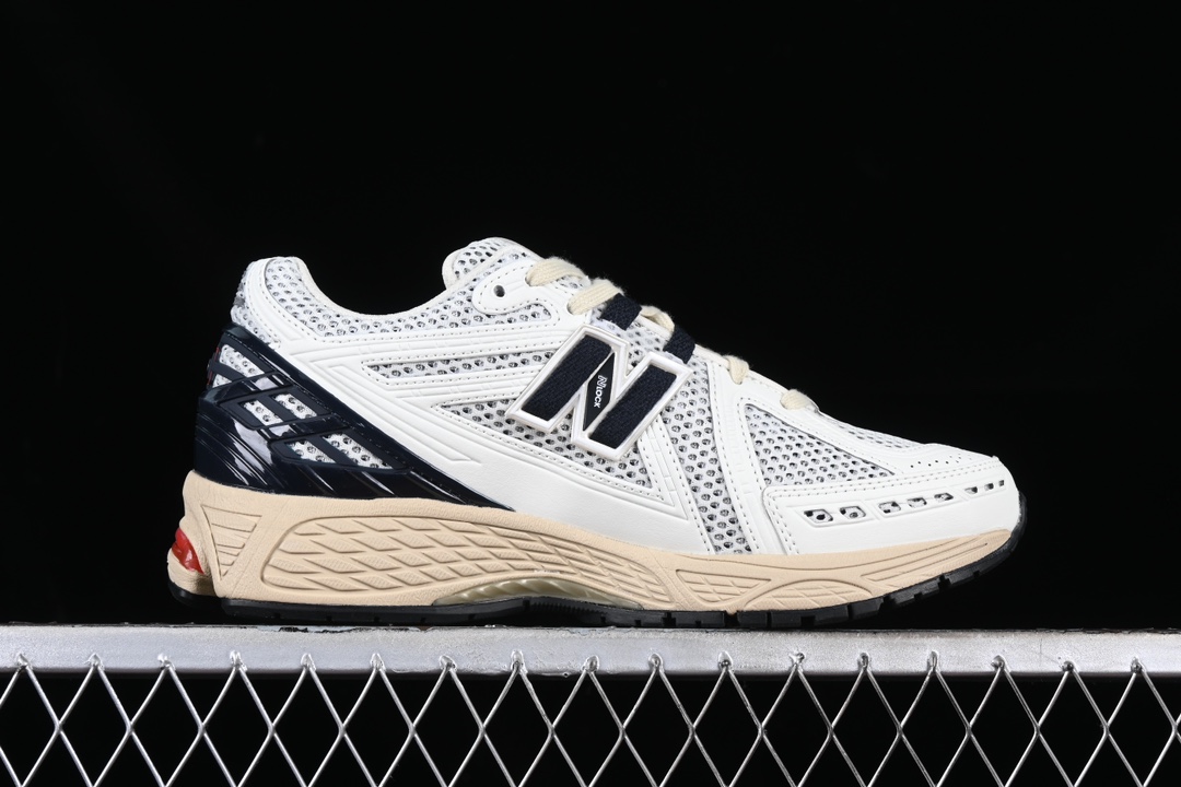 纯原NewBalance1906系列复古老爹风休闲运动慢跑鞋M1906RR#采用轻质牛剖革拼接透气网眼衬