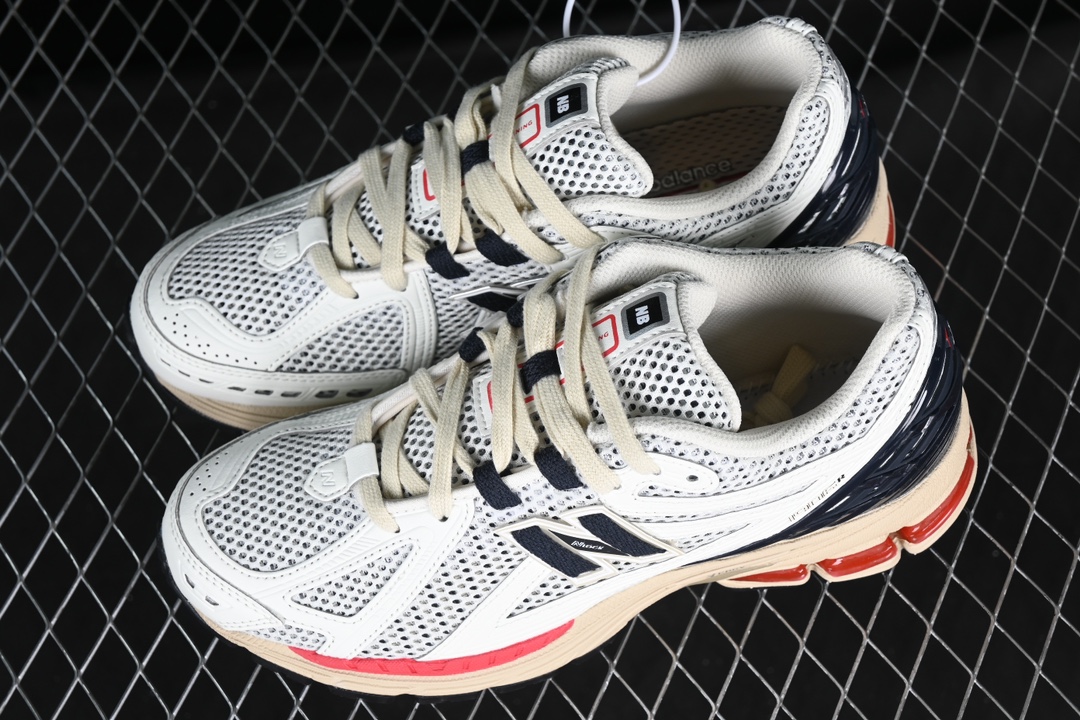 纯原NewBalance1906系列复古老爹风休闲运动慢跑鞋M1906RR#采用轻质牛剖革拼接透气网眼衬