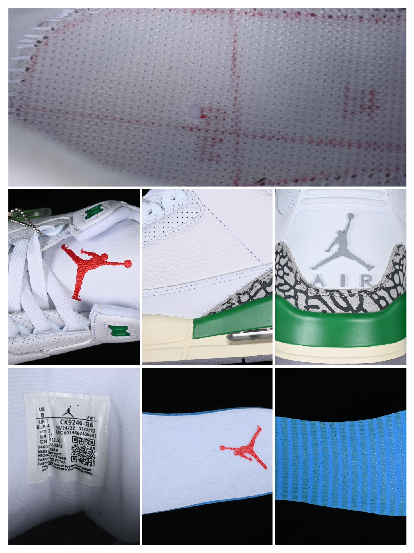 特价🉐️280
Air Jordan 3 "Lucky Green" AJ3 乔3绿水泥 CK9246-136
#鞋款以白色、幸运绿、校园红、水泥灰为主色调,采用白色皮革底座,搭配经典爆裂纹和绿色增加对比度。搭载红色飞人LOGO鞋舌,呈现OG外观。
尺码:40 40.5 41 42 42.5 43 44 44.5 45 46 47.5 3.D4