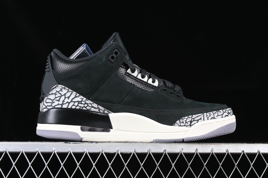 💰190真标💰280公司级💰380纯原💰480顶级
Air Jordan 3 Retro "Off Noir" AJ3 乔3做旧黑水泥 CK9246-001
#鞋身整体以大面积黑色麂皮覆盖,标志性的大象纹也同样得以保留。鞋带孔、鞋舌等细节部分采用水泥灰点缀,整体颜值与AJ3 "黑水泥"十分相似!
#此外在鞋帮、中底部分均已米白色呈现,营造出独特的氧化效果,年代感十足!
尺码:40 40.5 41 42 42.5 43 44 44.5 45 46 47.5 WME5