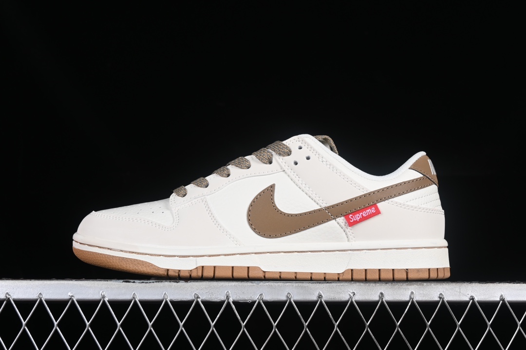  特价 Supreme x Nk Dunk Low 联名款-米棕色 SB低帮休闲板鞋 FC1688-14