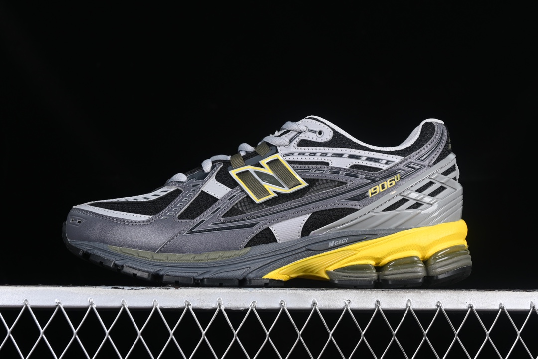 纯原NewBalance1906系列复古老爹风休闲运动慢跑鞋M1906NA#采用轻质牛剖革拼接透气网眼衬