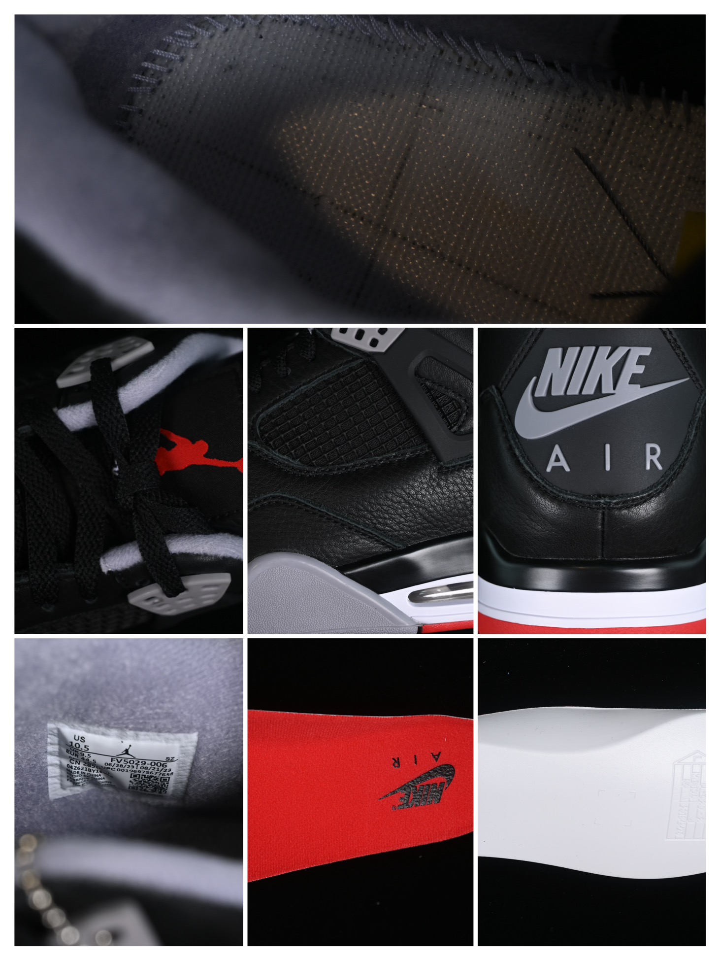 💰190真标💰280公司级💰380纯原💰520顶级
Air Jordan 4 Retro "Bred Reimagined" AJ4 乔4黑红 FV5029-006
#最大50.5码 外贸顶级专供 全部配色原鞋原尺码开发生产 极致还原 一眼ZP既视感
尺码:40 40.5 41 42 42.5 43 44 44.5 45 45.5 46 47.5 48.5 49.5 50.5 P.F6