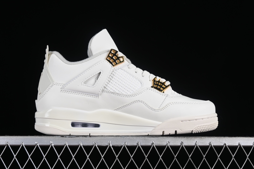 💰280公司级💰380纯原
Air Jordan 4 Retro "Metallic Gold" AJ4 乔4米白金 AQ9129-170
#整体采用大面积白色皮革覆面,金扣点缀,有点儿 OW x Air Jordan 4 的味道了。鞋舌处的飞人 Logo 以压印形式呈现,而非传统的贴布。
尺码:36 36.5 37.5 38 38.5 39 40 40.5 41 42 42.5 43 44 44.5 45 46 47.5 LTD4