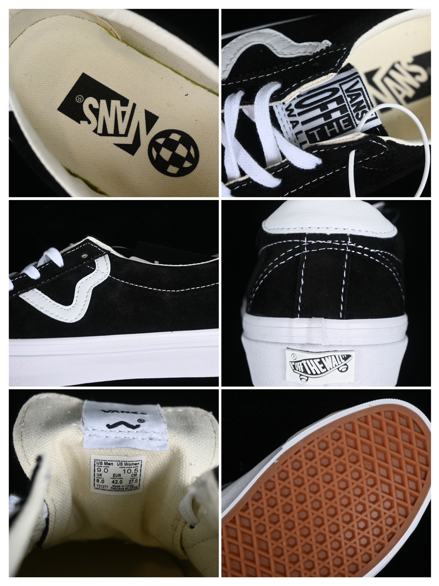 💰160纯原
Vans Premium Sport 73 范斯高阶支线 经典黑白麂皮低帮休闲板鞋 VN000CR1BA2
#该支线继承了Vault OG与安纳海姆复古的气质,并加入了可拆卸的鞋垫。鞋身以高档麂皮打造,小巧的T字鞋头拼接设计。搭配梭织唛“OFF THE WALL”鞋舌标也让它显得与众不同 同时米白大底包边和FLYING-V 字侧边条 使经典的复古风格让人眼前一亮。
尺码:35 36 36.5 37 38 38.5 39 40 40.5 41 42 42.5 43 44 M.C3