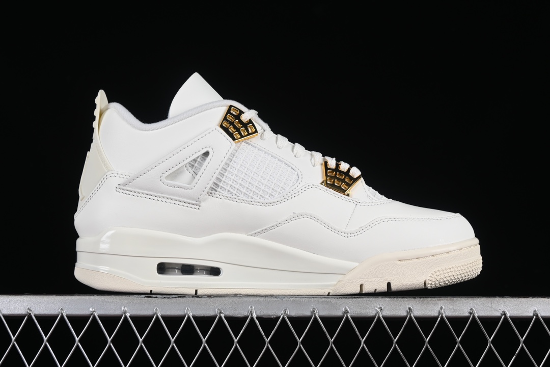 💰190真标💰280公司级💰380纯原💰520顶级
Air Jordan 4 Retro "Metallic Gold" AJ4 乔4米白金 AQ9129-170
#最大50.5码 原厂麂皮 内置小书包保护 外贸顶级专供 全部配色原鞋原尺码开发生产 极致还原 一眼ZP既视感
尺码：40 40.5 41 42 42.5 43 44 44.5 45 45.5 46 47.5 48.5 49.5 50.5 P.F6