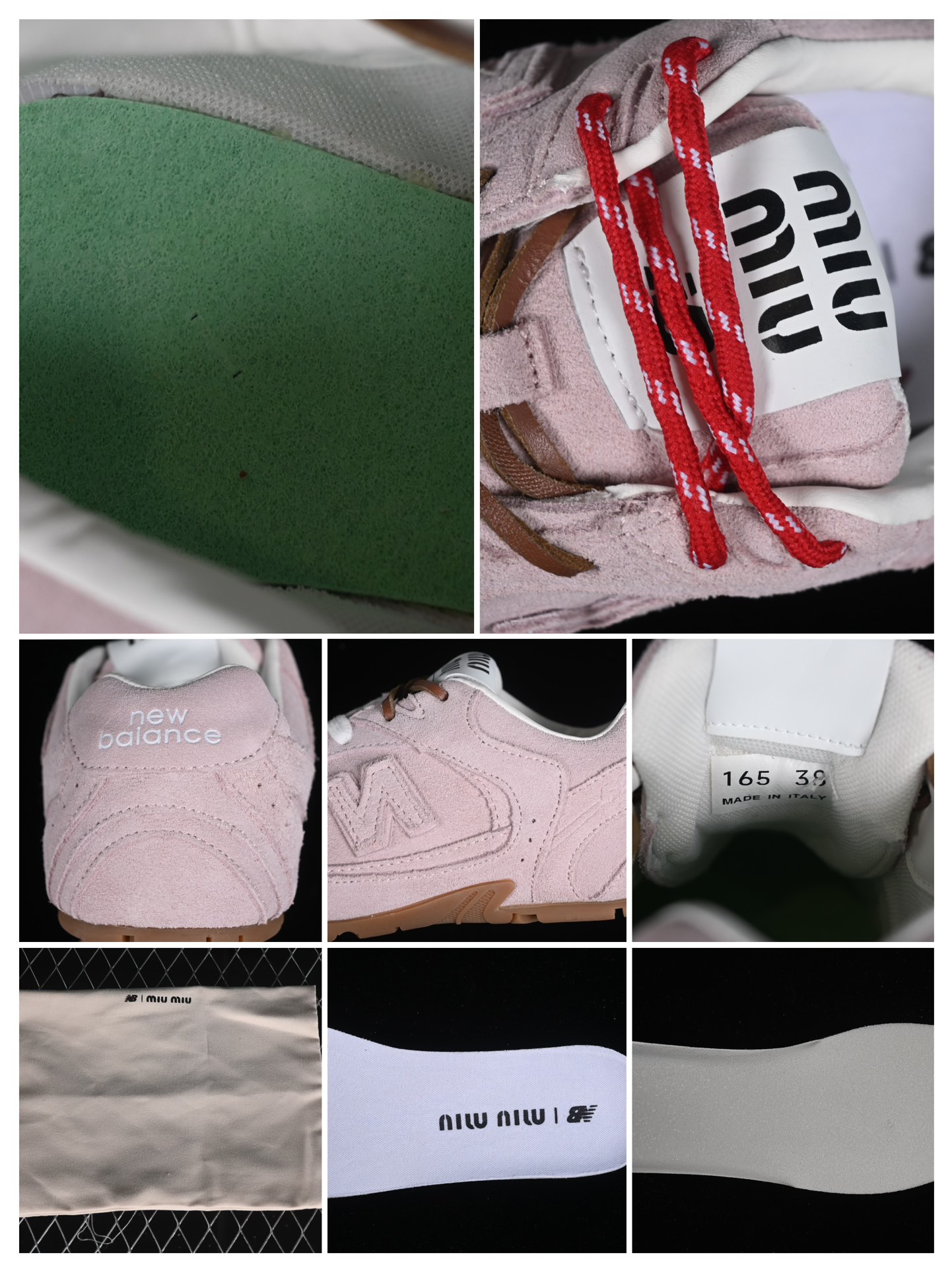 💰260纯原
MiuMiu x New Balance 530系列 意大利奢侈品牌/缪缪联名款低帮经典复古休闲运动慢跑鞋 粉色
#鞋款采用解构和轻盈的设计,彷旧的布料包覆着 New Balance 530的轮廓,刻意磨损、不均匀的皮革色调,让波鞋多了不同的个性 这款联名鞋款配有双鞋带设计,包括白色、橙色、棕色和黄色鞋带,营造出随性系起的感觉,为整体感又多了几分 Boyish 以及率性感
尺码:35 36 37 38 39 40 N.D4