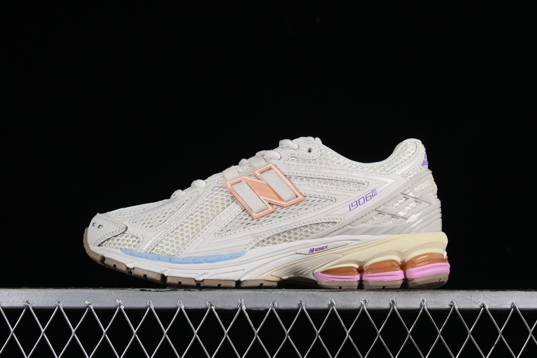 纯原NewBalance1906系列复古老爹风休闲运动慢跑鞋M1906RBP#采用轻质牛剖革拼接透气网眼