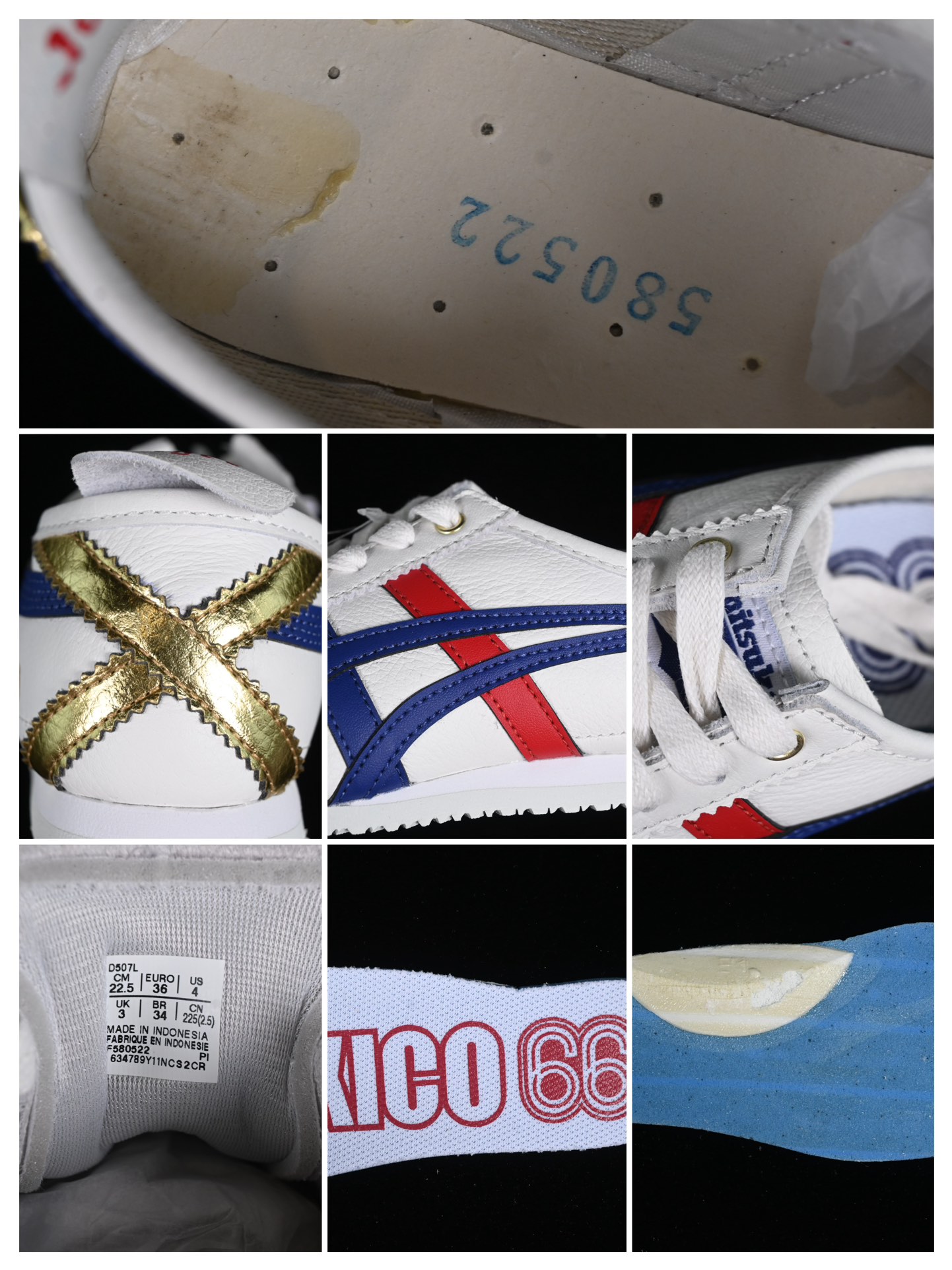  纯原 OnitsukaTiger/鬼塚虎 Mexico 66 全头层皮面低邦休闲跑步鞋 D507L-0