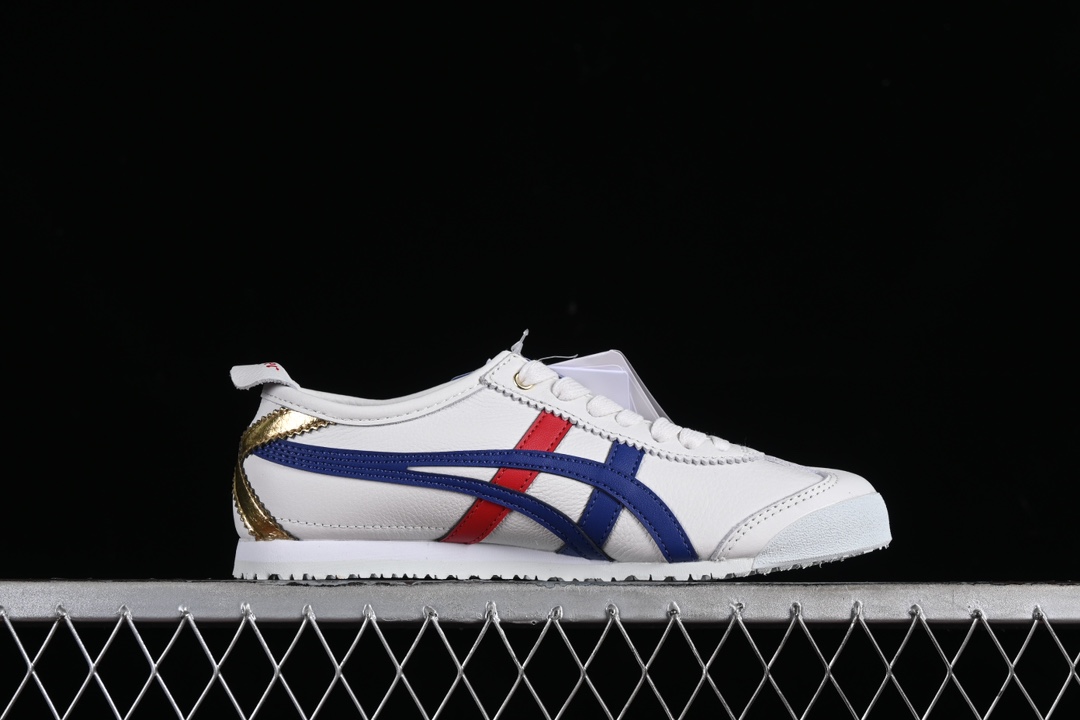  纯原 OnitsukaTiger/鬼塚虎 Mexico 66 全头层皮面低邦休闲跑步鞋 D507L-0