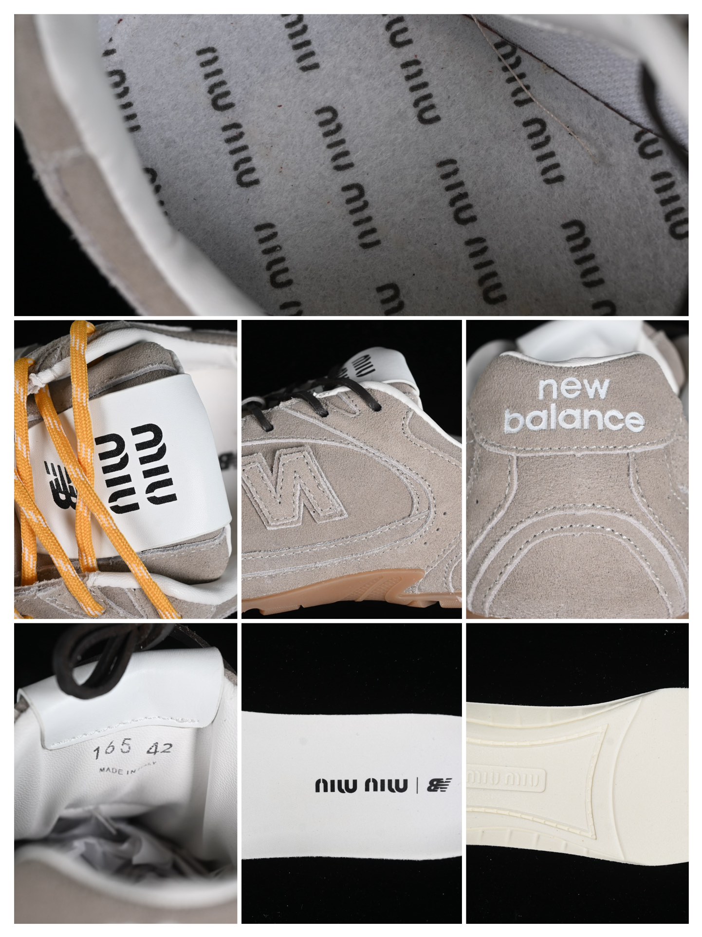 💰300纯原
MiuMiu x New Balance 530系列 意大利奢侈品牌/缪缪联名款低帮经典复古休闲运动慢跑鞋
#鞋款采用解构和轻盈的设计,彷旧的布料包覆着 New Balance 530的轮廓,刻意磨损、不均匀的皮革色调,让波鞋多了不同的个性 这款联名鞋款配有双鞋带设计,包括白色、橙色、棕色和黄色鞋带,营造出随性系起的感觉,为整体感又多了几分 Boyish 以及率性感
尺码:35 36 37 37.5 38 38.5 39.5 40 40.5 41.5 42 42.5 43.5 44 44.5 45 AJD4