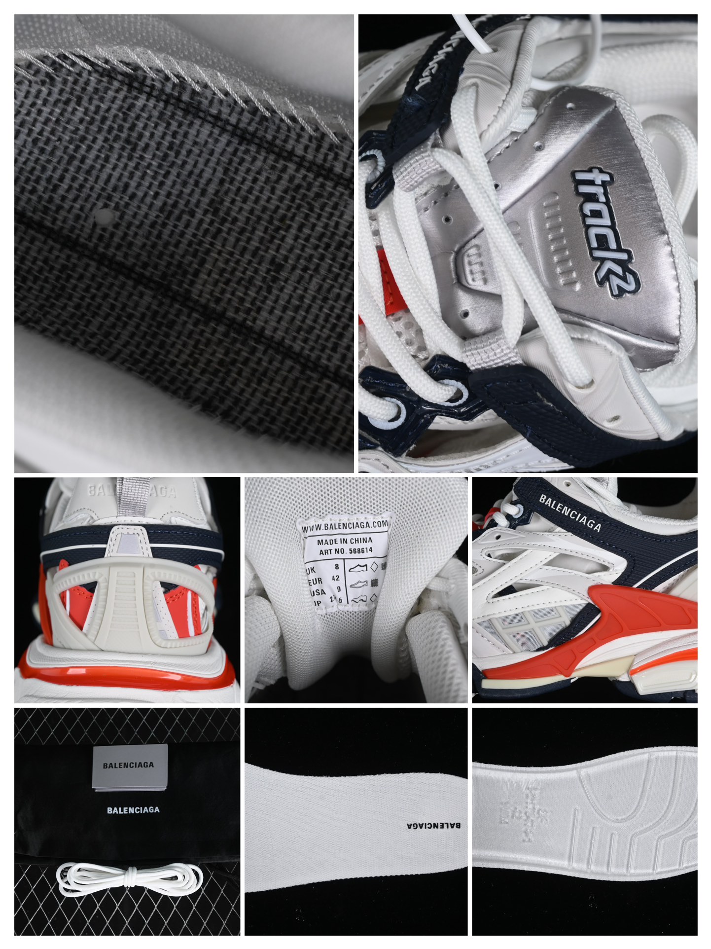 💰560纯原
Balenciaga Track.2 4.0 巴黎世家四代潮流跑鞋 W3AE21248
尺码：35 36 37 38 39 40 41 42 43 44 45 46 3.E5