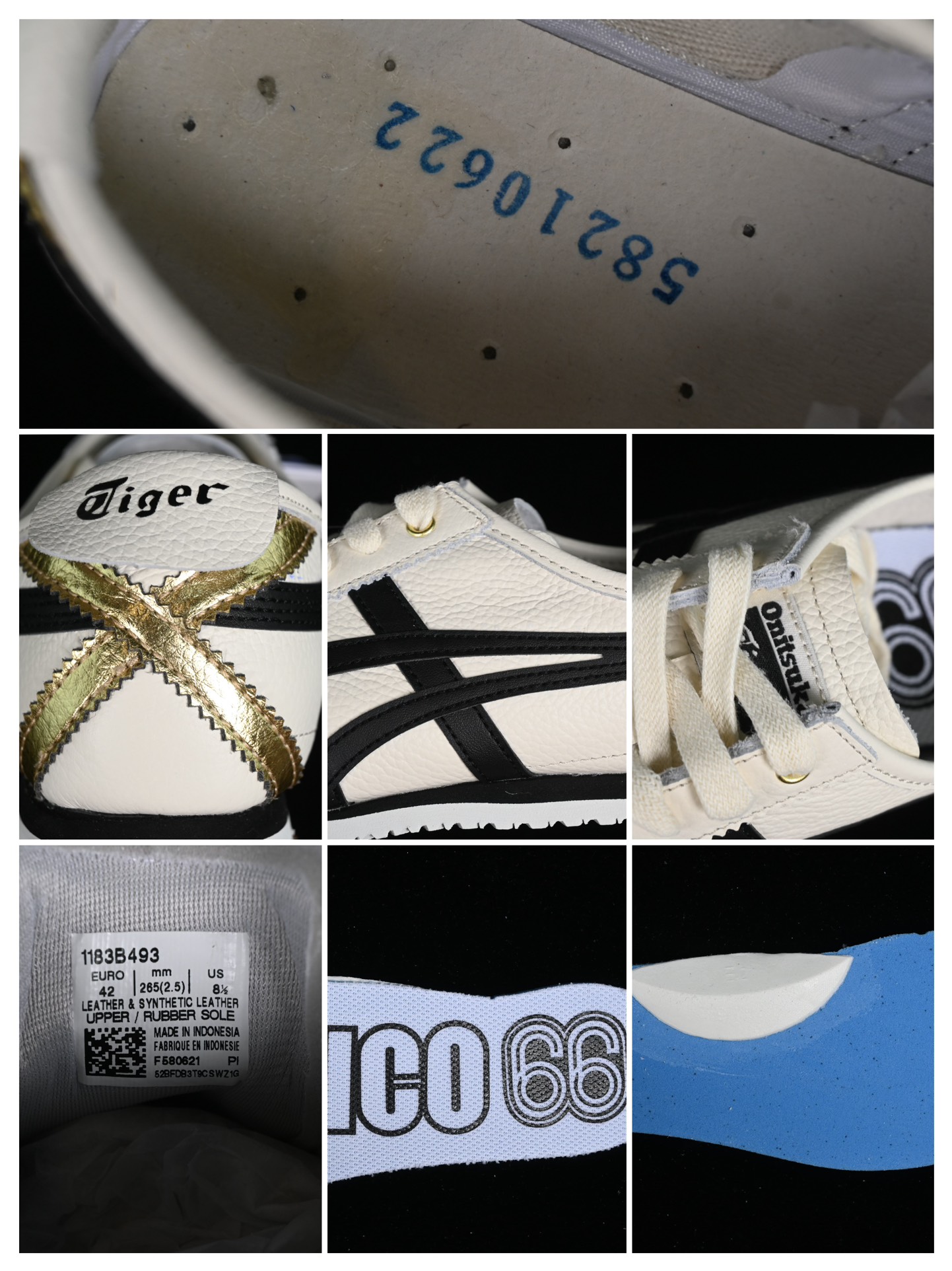  纯原 OnitsukaTiger/鬼塚虎 Mexico 66 全头层皮面低邦休闲跑步鞋 1183B49