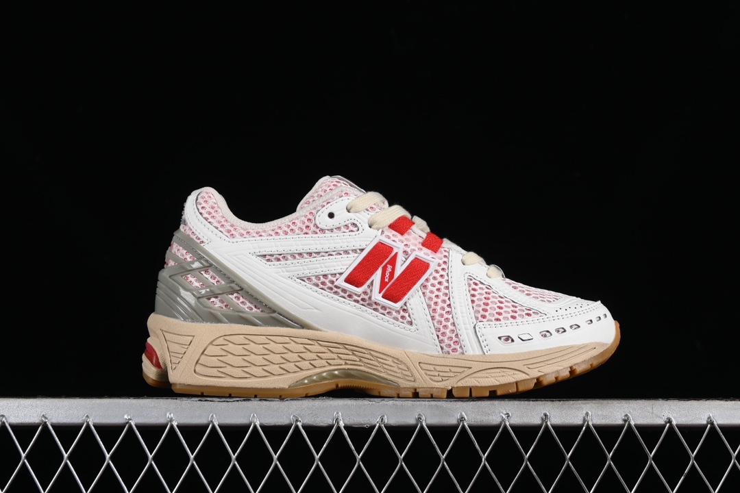 纯原NewBalance1906系列复古老爹风休闲运动慢跑鞋M1906RO#采用轻质牛剖革拼接透气网眼衬