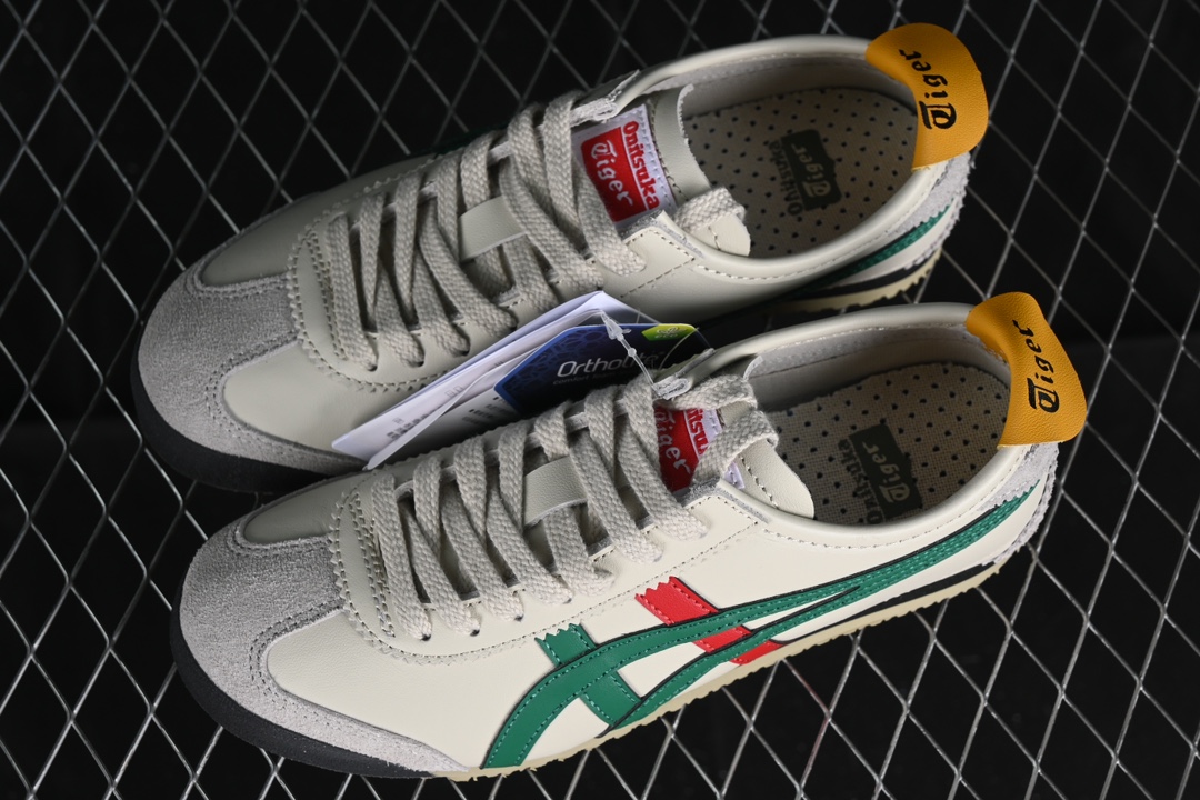  纯原 OnitsukaTiger/鬼塚虎 Mexico 66 全头层皮面低邦休闲跑步鞋 1183C10