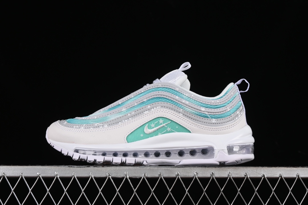 NkAirMax97定制款全掌气垫复古子弹跑步鞋921826-101尺码3636.537.53838.5