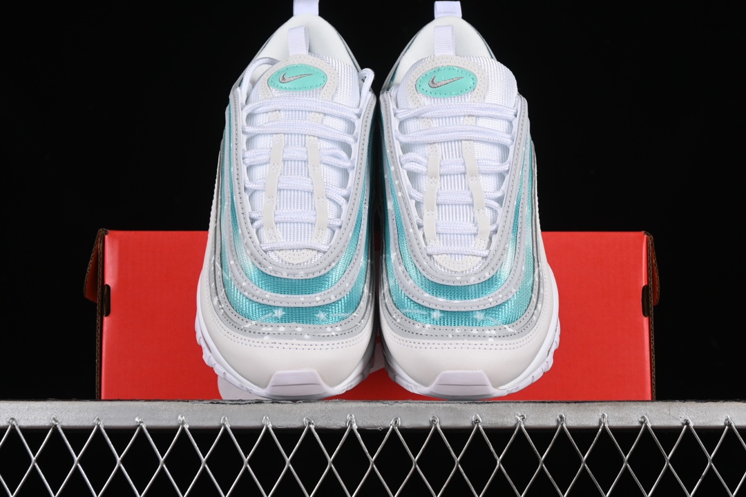 NkAirMax97定制款全掌气垫复古子弹跑步鞋921826-101尺码3636.537.53838.5