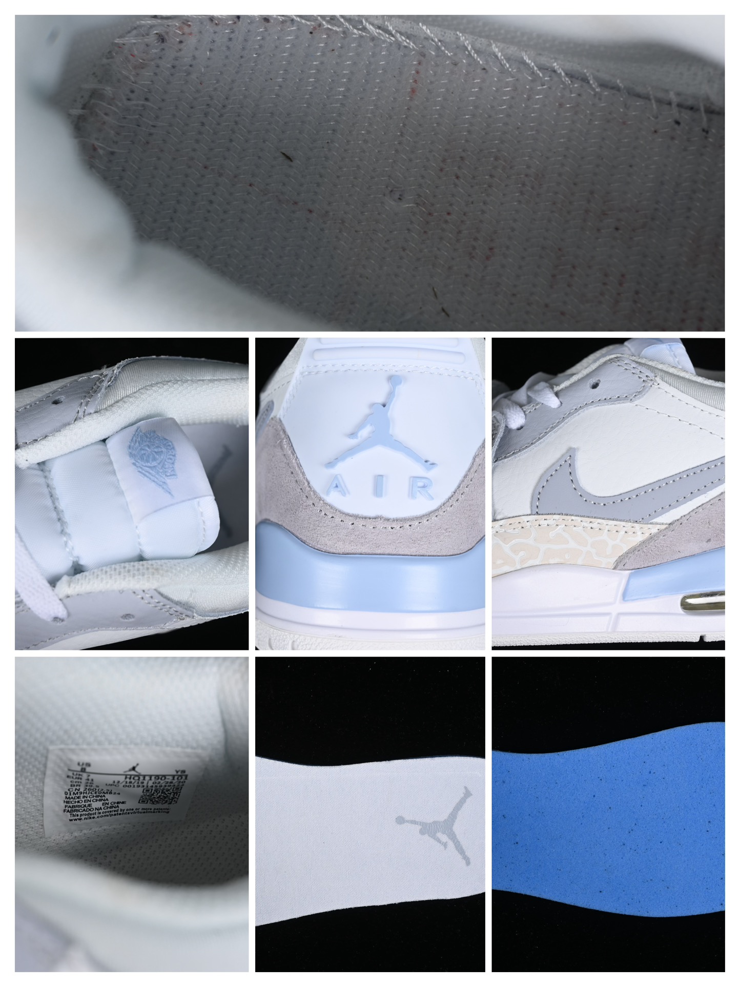 AirJordanLegacy312LowAJ312乔312魔术贴三合一板鞋HQ1190-101尺码36