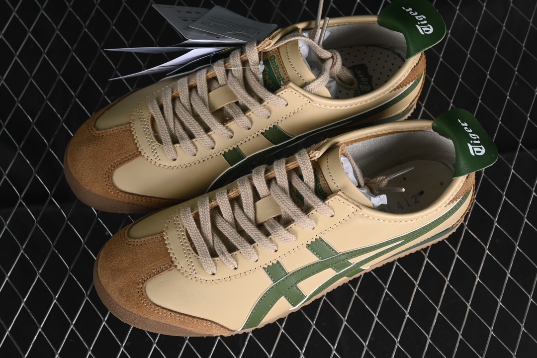  纯原 OnitsukaTiger/鬼塚虎 Mexico 66 全头层皮面低邦休闲跑步鞋 1183C10