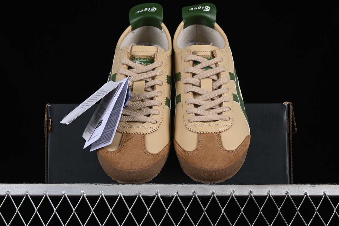  纯原 OnitsukaTiger/鬼塚虎 Mexico 66 全头层皮面低邦休闲跑步鞋 1183C10
