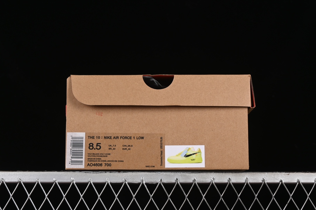💰280纯原
 Off White x Nk Air Force 1 Low OW 联名透明黄 AO4606-700
尺码：36 36.5 37.5 38 38.5 39 40 40.5 41 42 42.5 43 44 44.5 45 K.D4